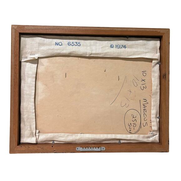 Marcus Brothers "Love Is The Salt of Life" Cross Stitched Print Framed Vintage - Picture 4 of 4